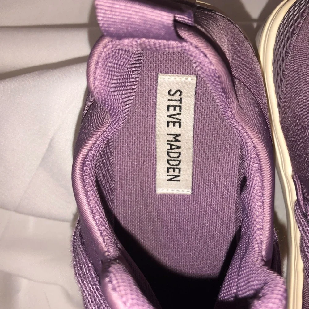 Women’s Lilac High-Top Sneakers - Casual Lace-Up Comfort